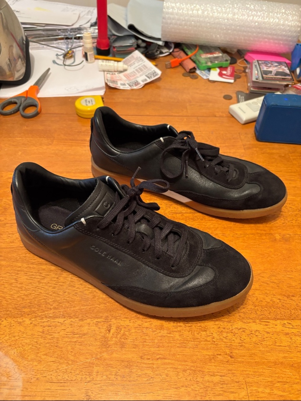 Cole Haan Men’s Black Casual Dress Sneakers Size 8M GrandPro Style Lace Up
